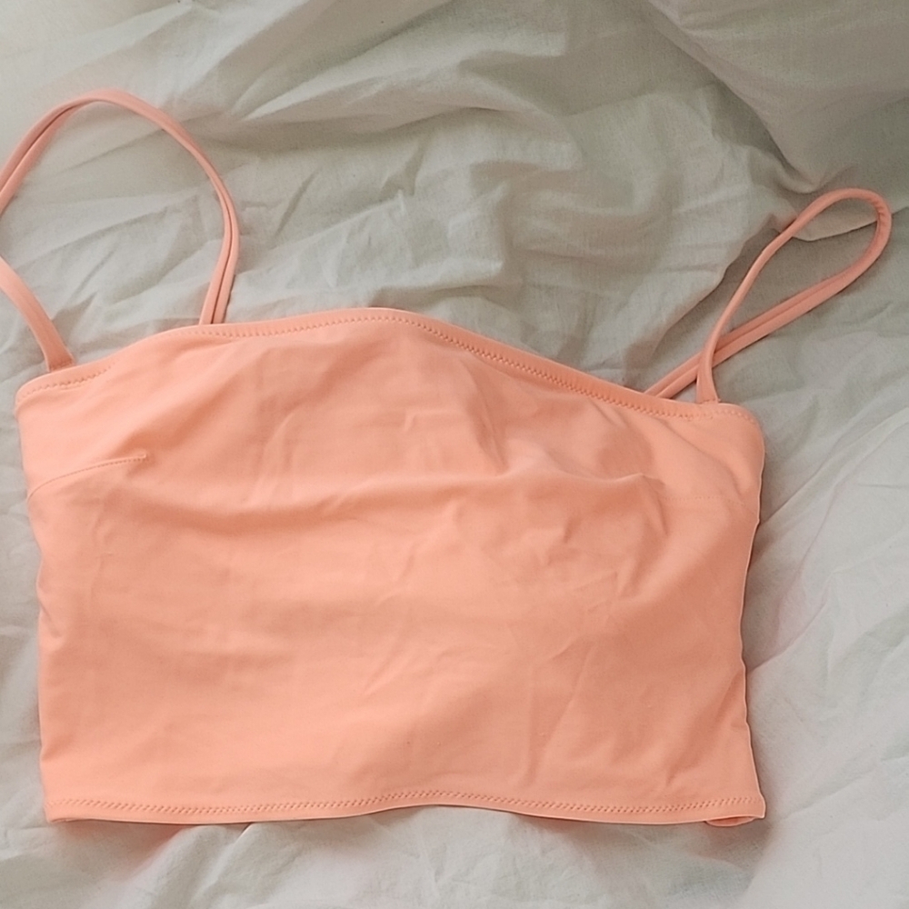 Peach Spaghetti Strap Women's Top